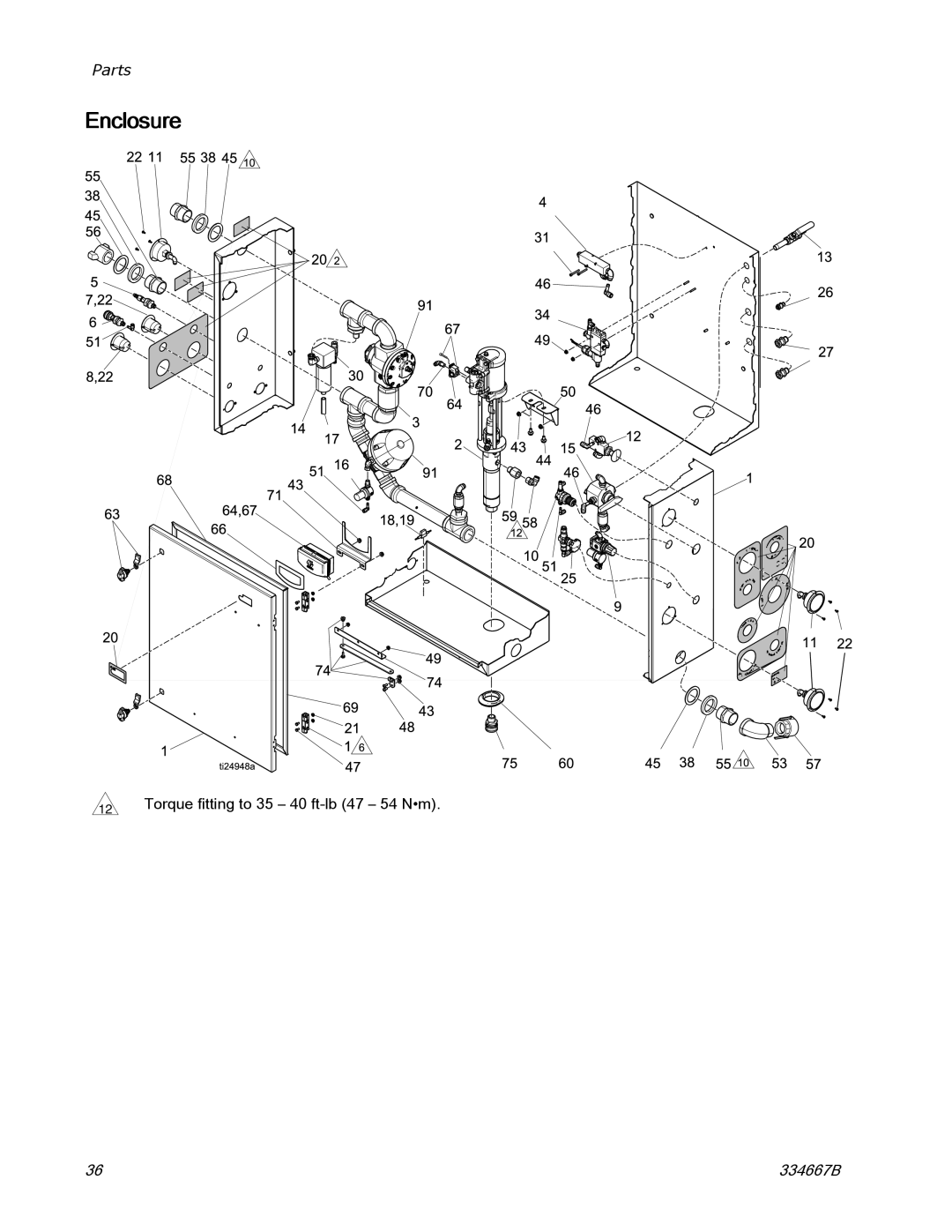 Graco EQ300C manual Enclosure 