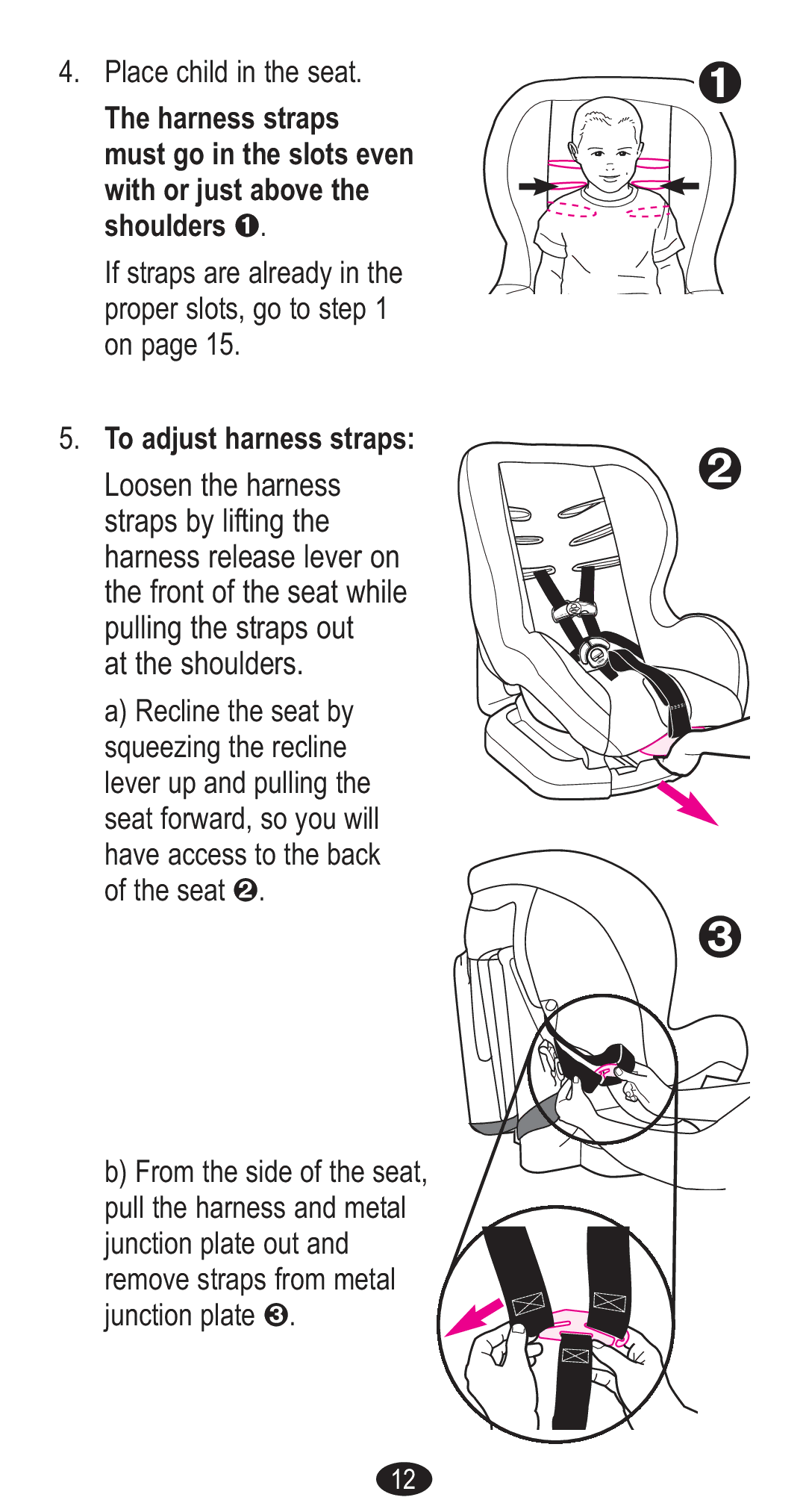 Graco Forward Facing Child Restraint manual At the shoulders 