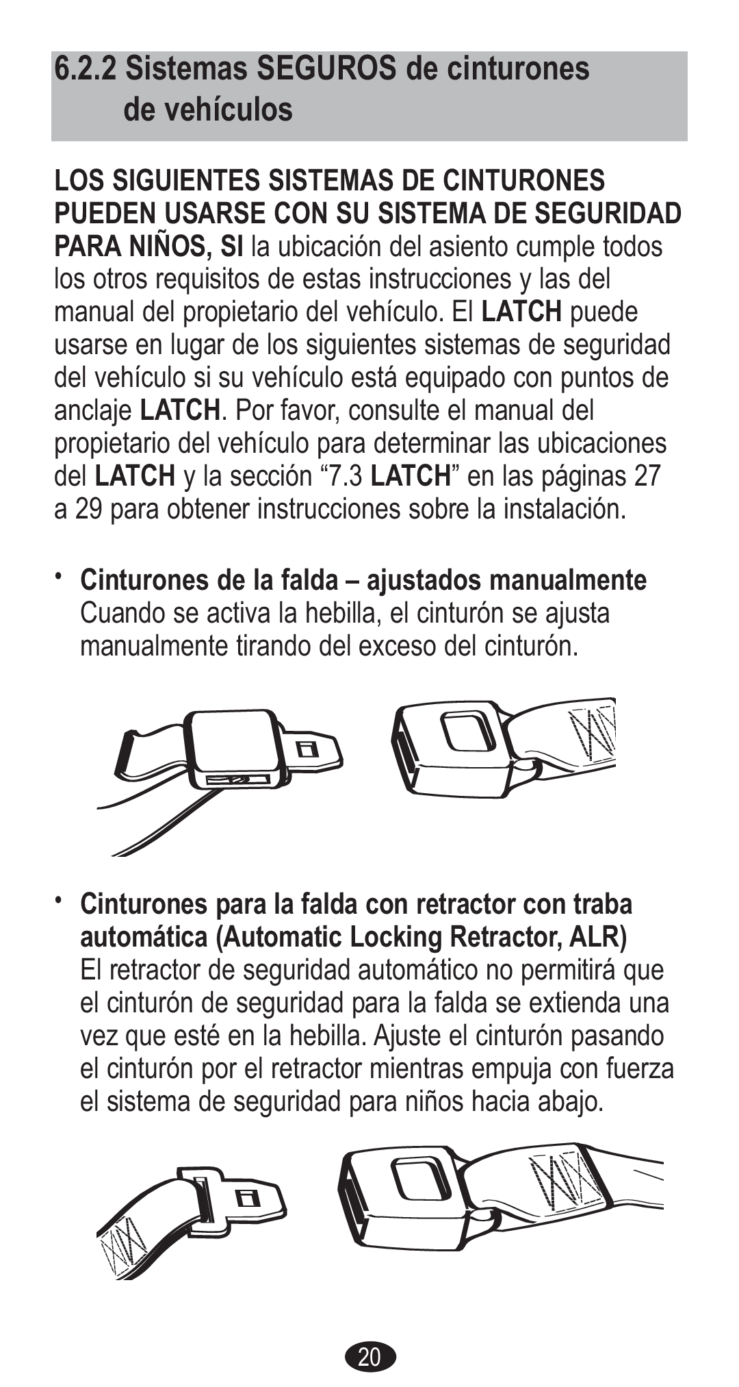 Graco Forward Facing Child Restraint manual Sistemas Seguros de cinturones de vehículos 