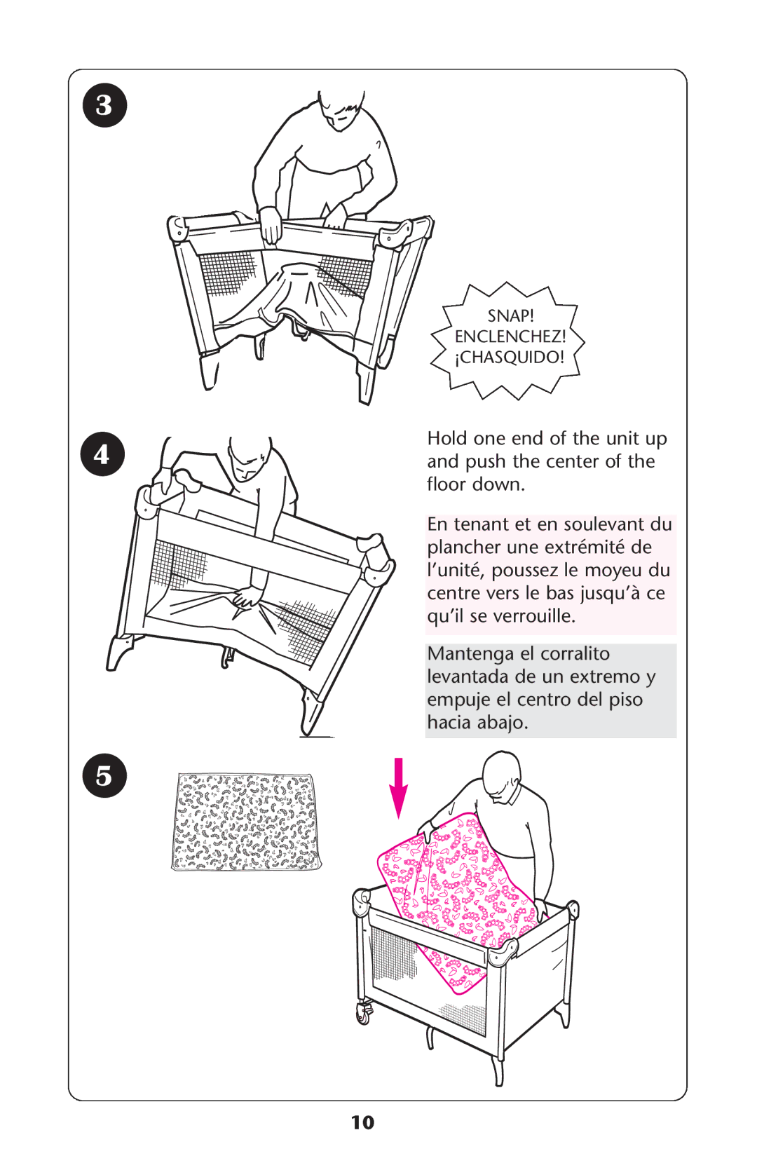 Graco Graco manual Snap Enclenchez ¡CHASQUIDO 