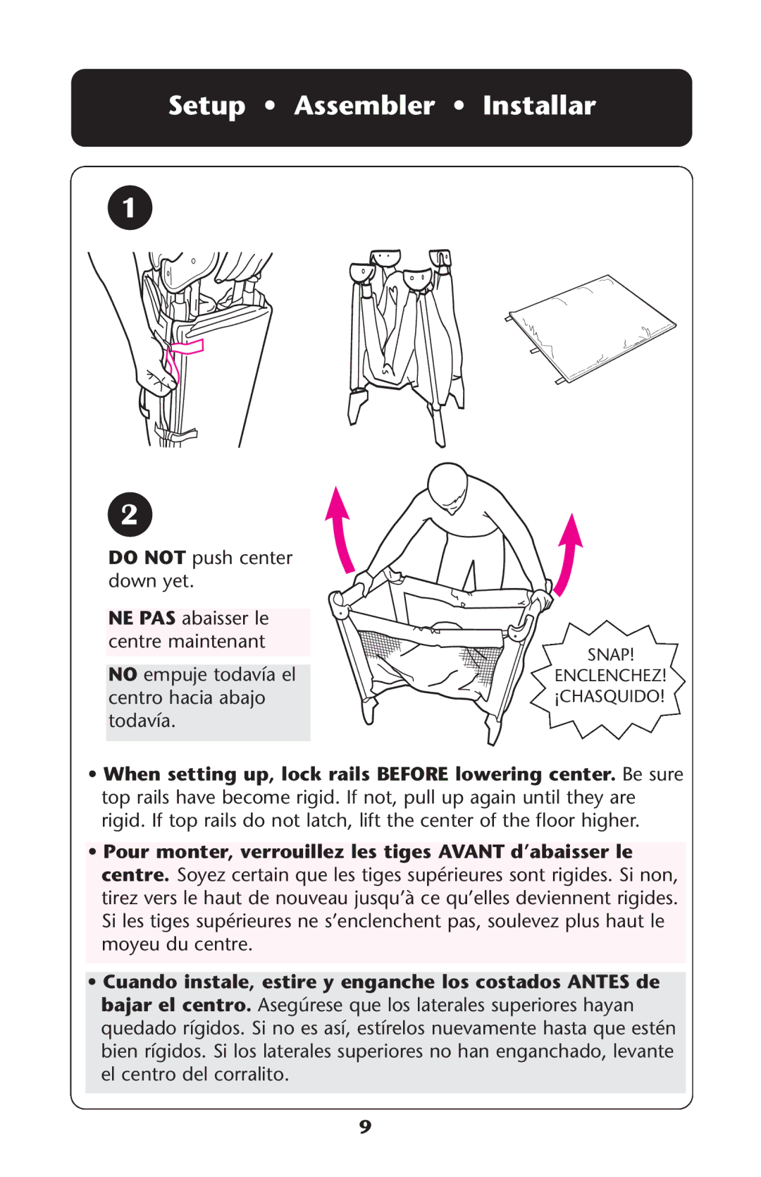 Graco Graco manual Setup Assembler Installar 