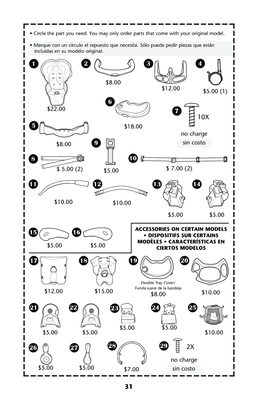 Graco HARMONY High Chair manual 28 29 