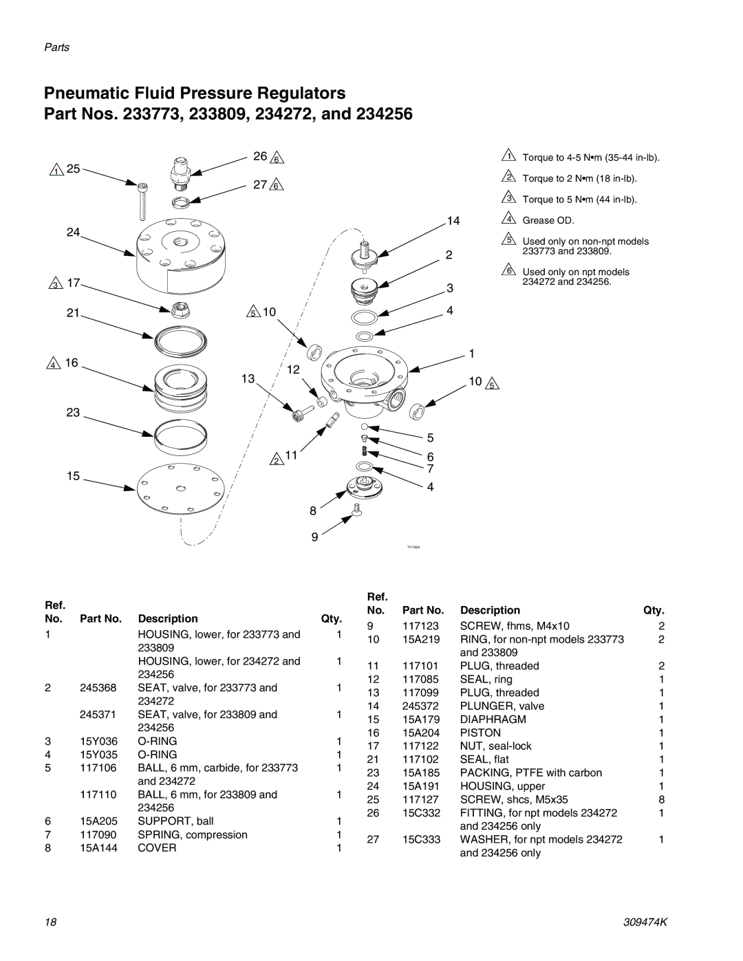 Graco Inc 233757 important safety instructions Description Qty 