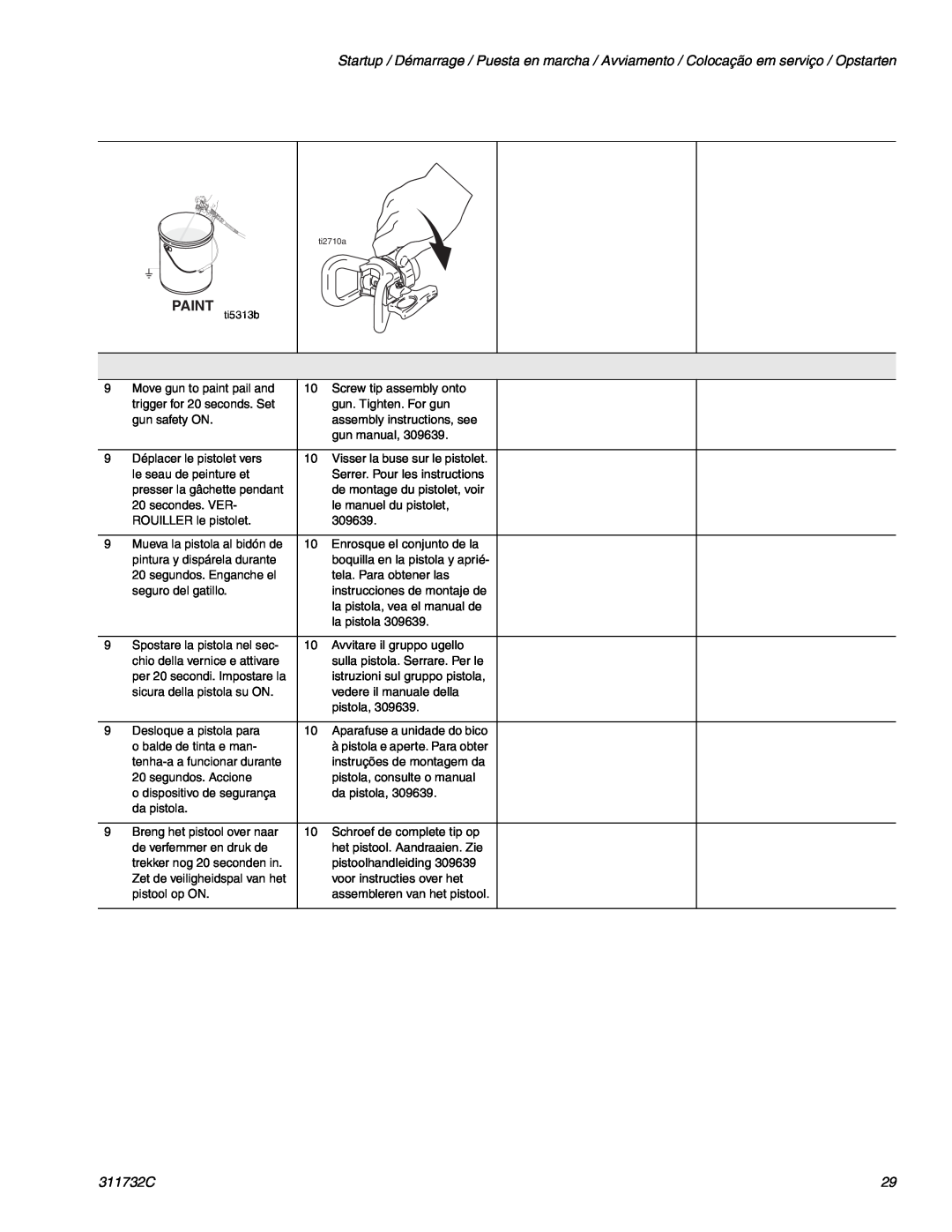 Graco Inc 311732C, 253958, 262019, 253961, 254998, 254969, 254968 important safety instructions 0!.4, ti5313b 