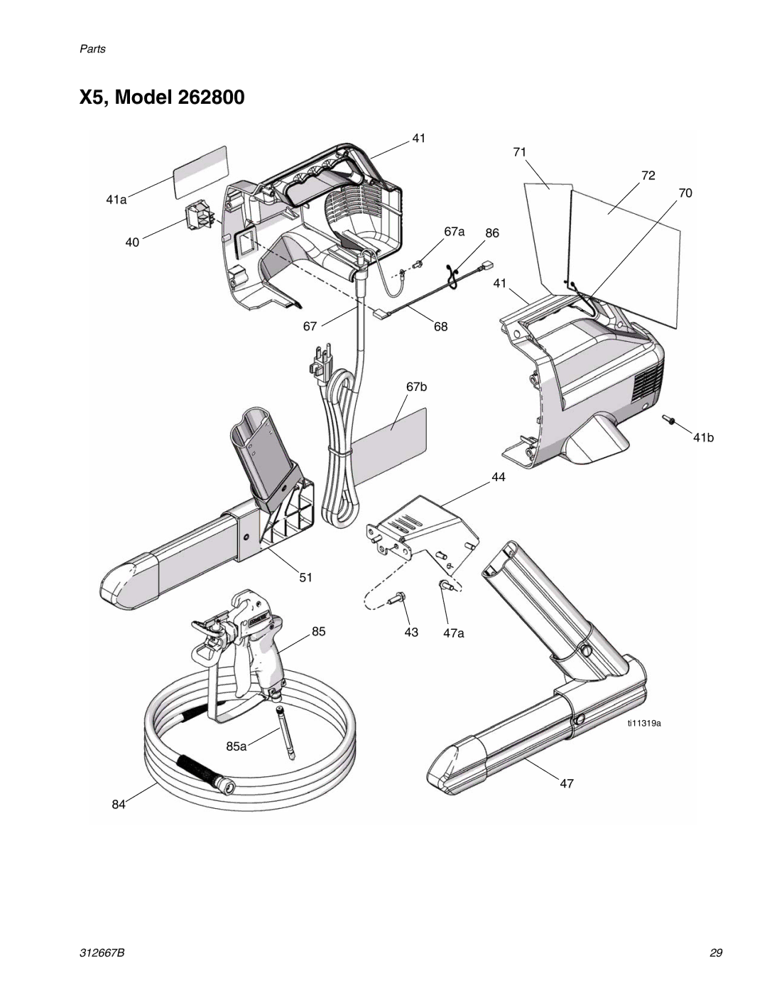 Graco Inc 261820 specifications X5, Model 