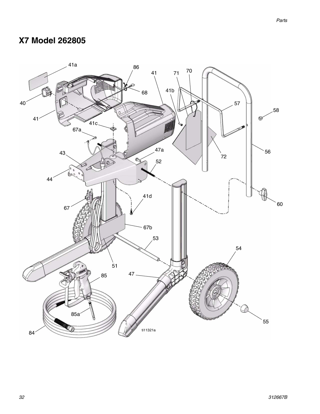 Graco Inc 261820 specifications 41a 41b 41c 67a 47a 41d 67b 85a 