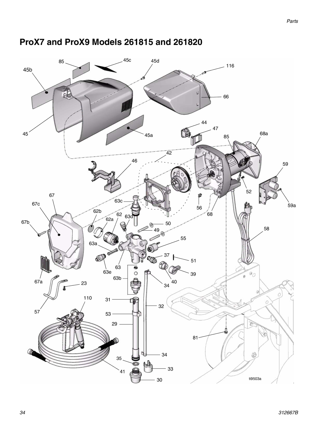 Graco Inc 261820 specifications ProX7 and ProX9 Models 261815 