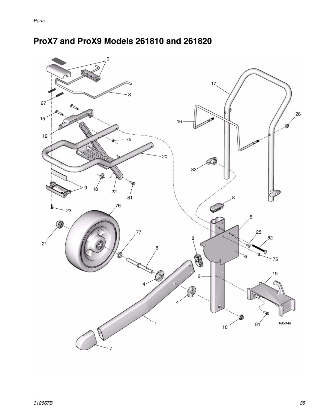 Graco Inc 261820 specifications ProX7 and ProX9 Models 261810 