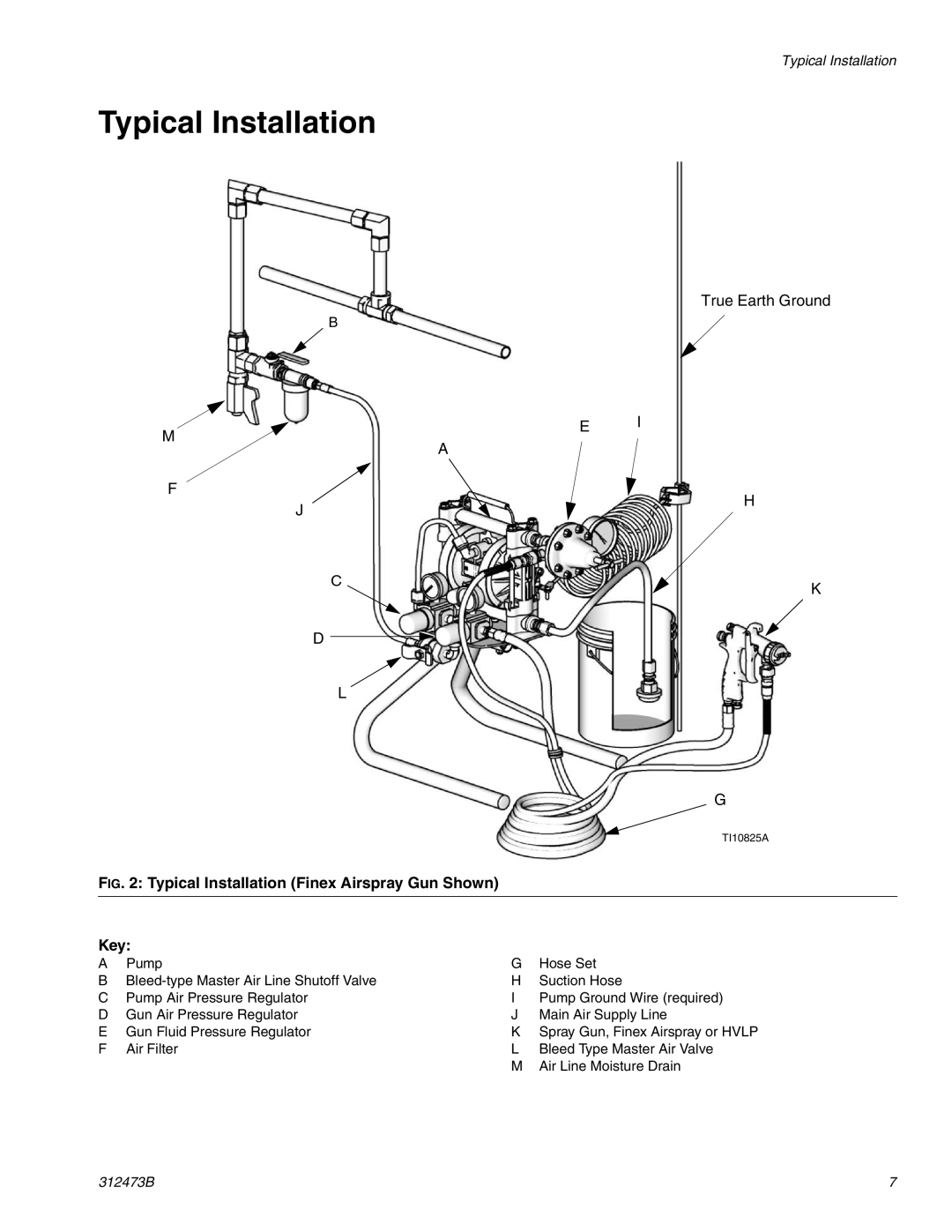 Graco Inc TI10823A, 289353, 289354, 312473B important safety instructions Typical Installation, True Earth Ground 