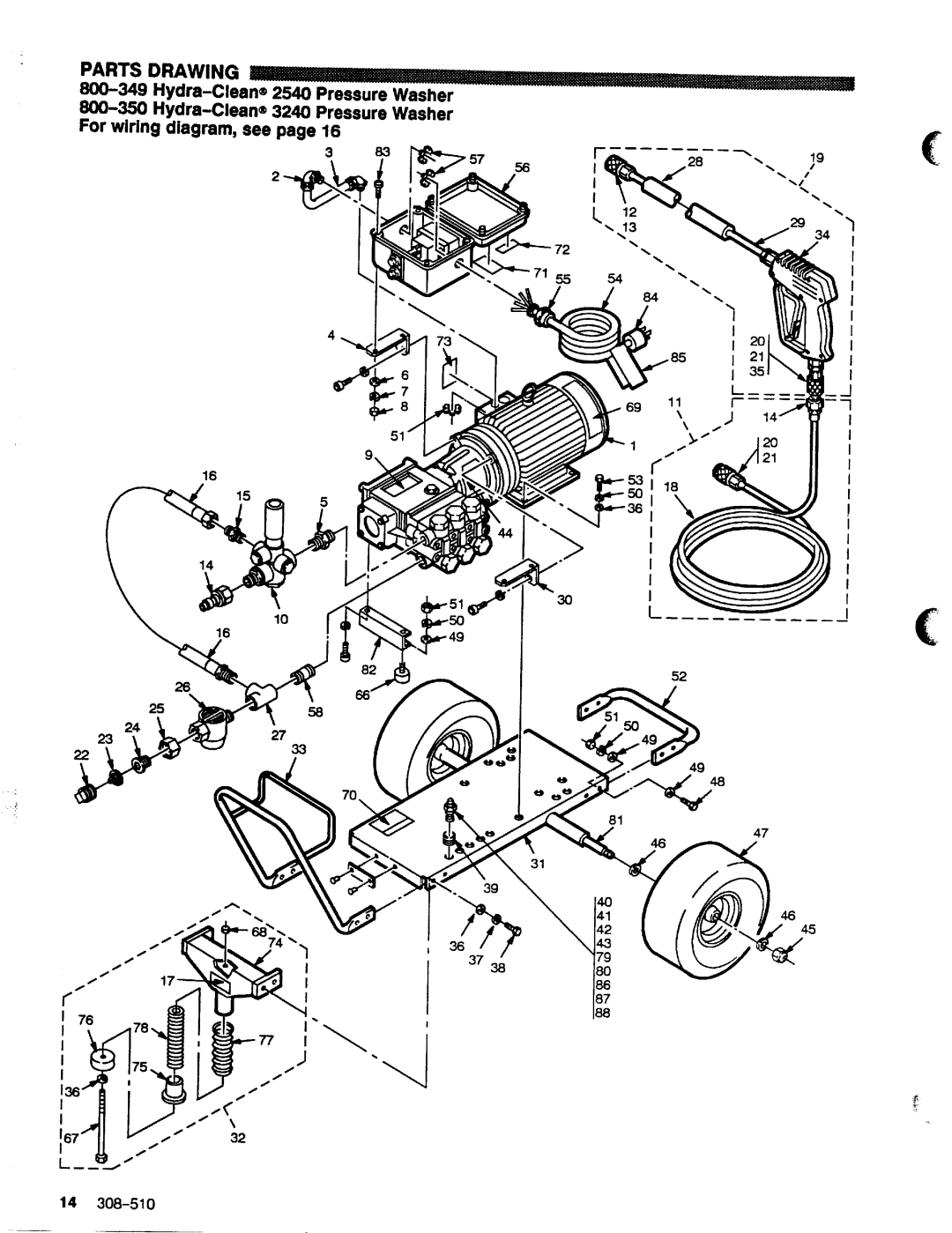 Graco Inc 308-510, 800-270, 800-294, 800-350, 800-349, 3240, 1840 manual 