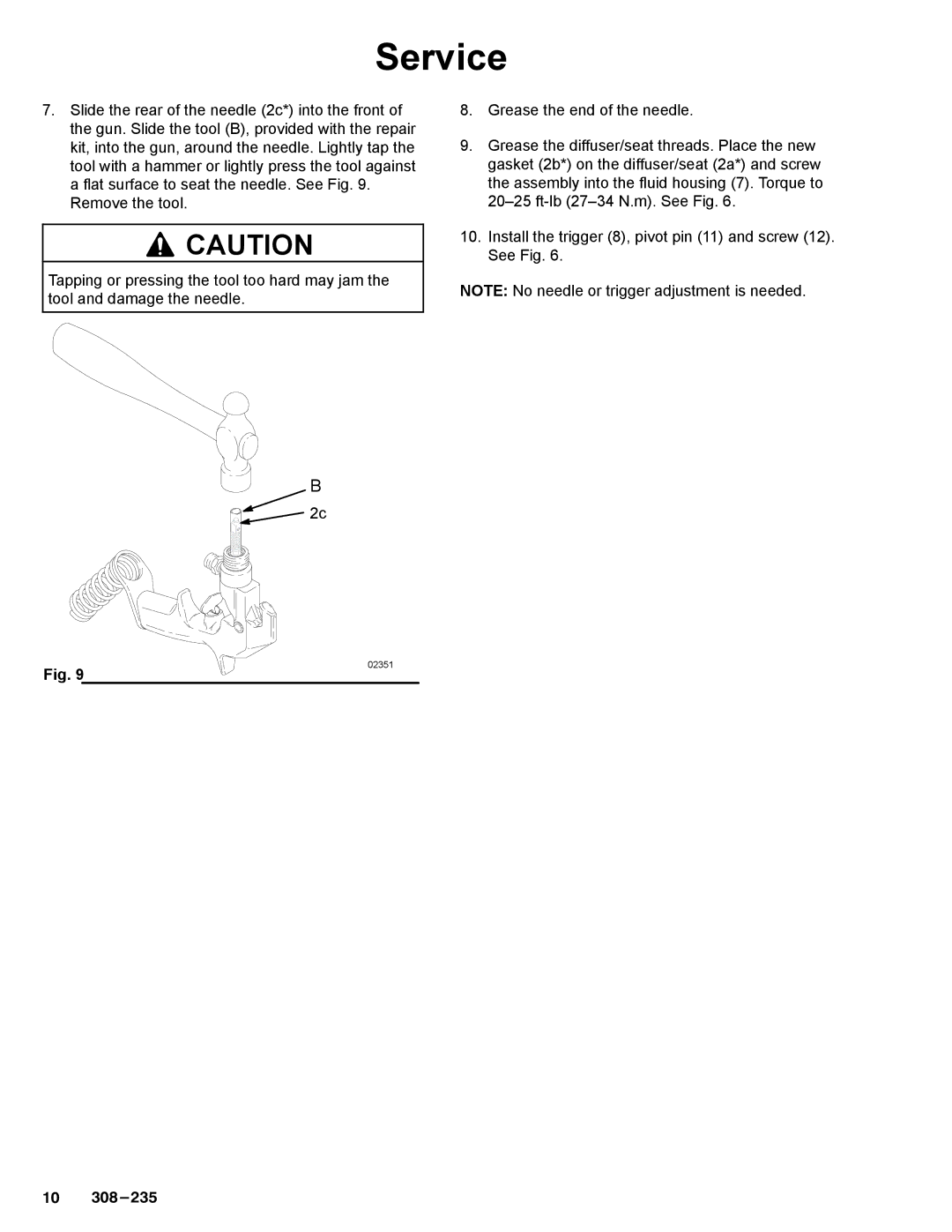 Graco Inc 237691, 308235, 235459 manual 38235 