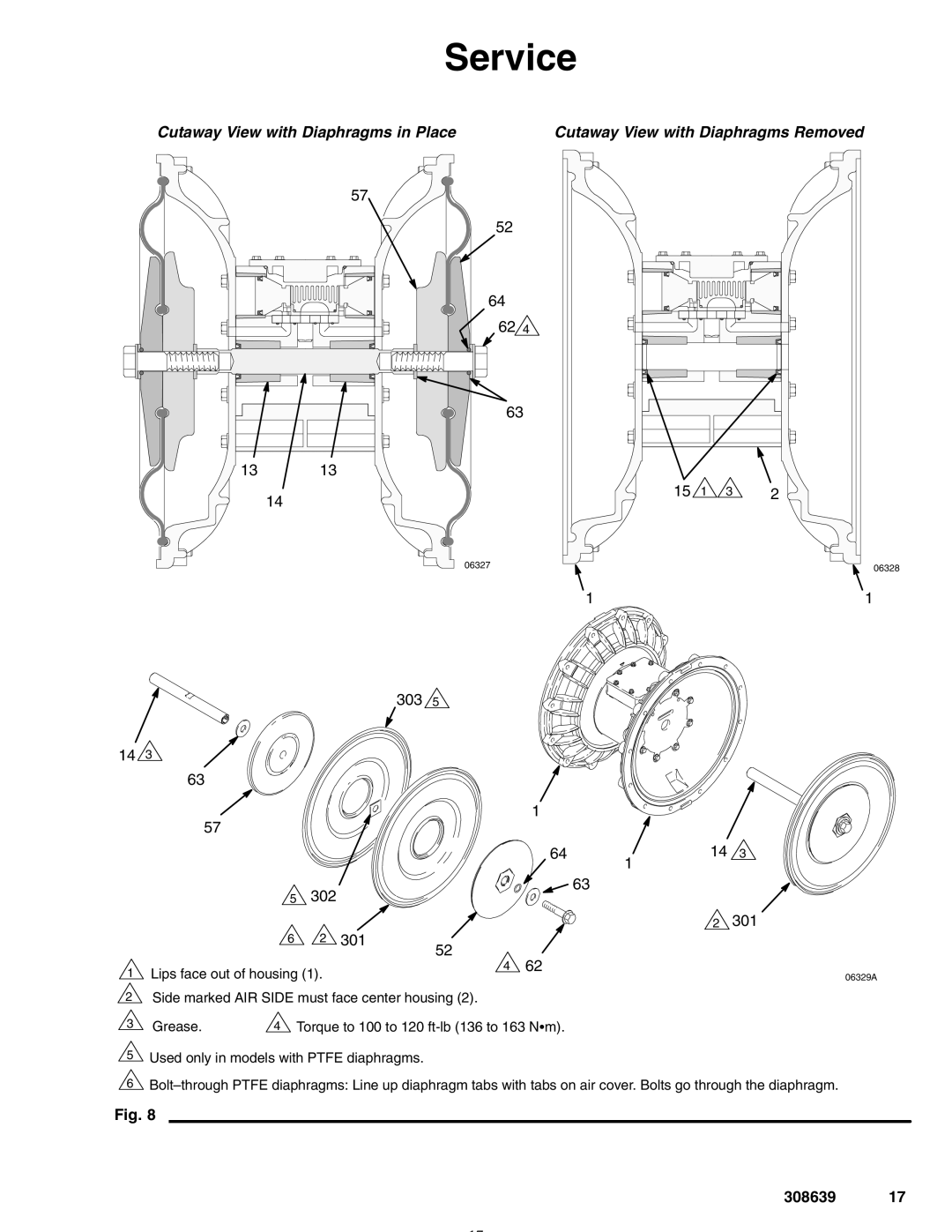 Graco Inc 308639L important safety instructions 302 301 