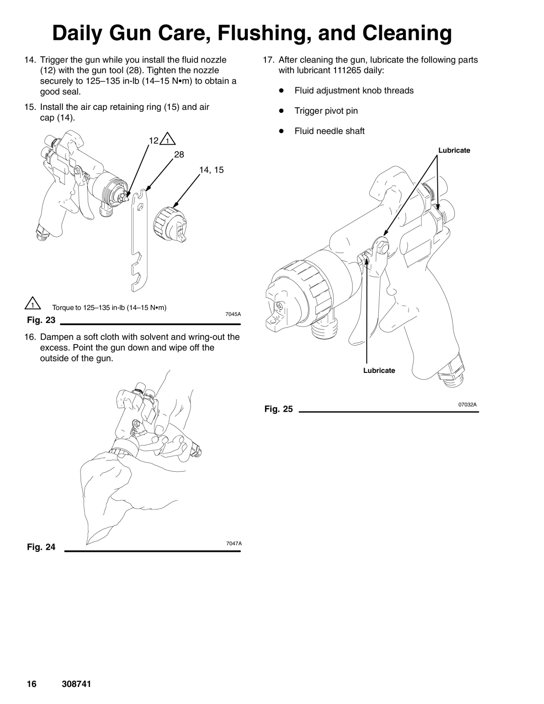 Graco Inc 308741N dimensions Lubricate 