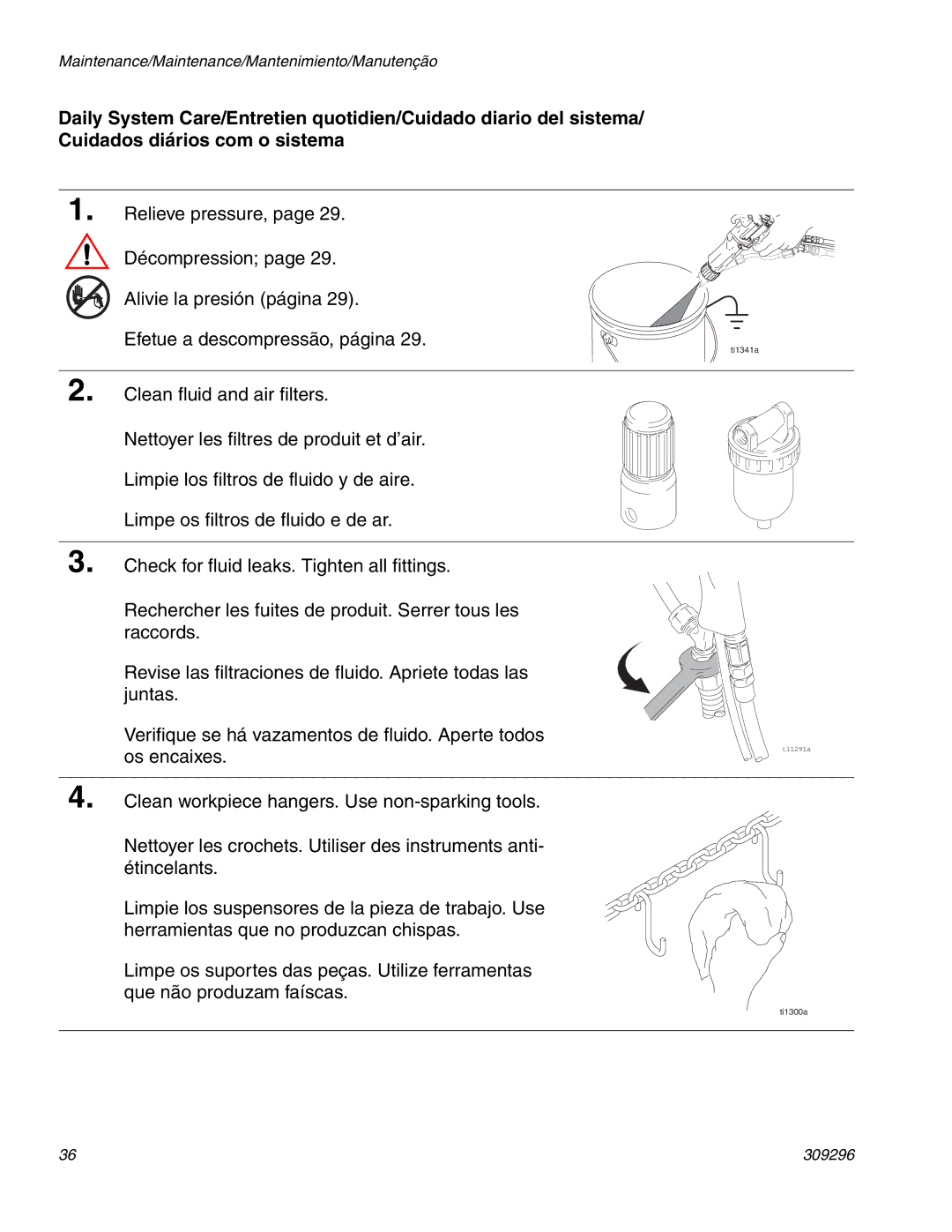 Graco Inc 309296F manual Ti1300a 