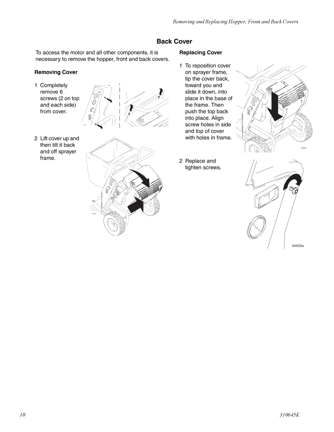 Graco Inc 310645K manual Back Cover 