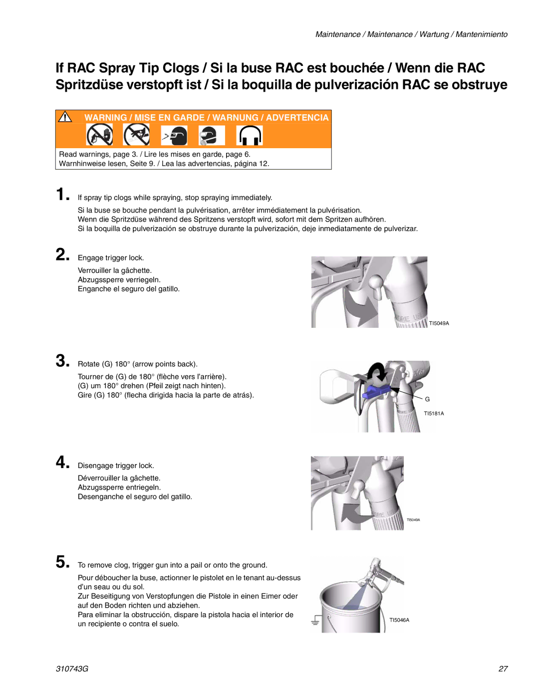 Graco Inc 310743G manual TI5049A 