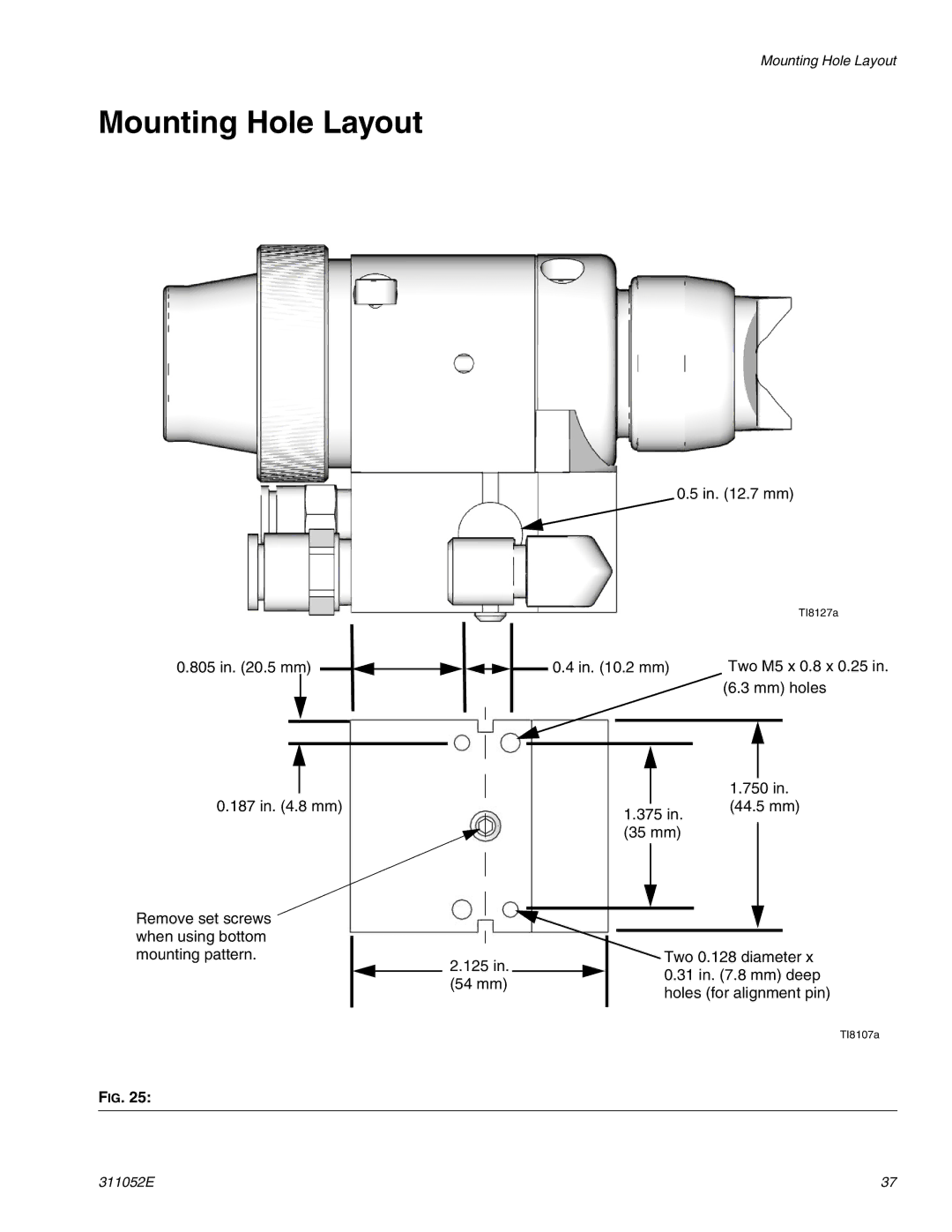 Graco Inc 288046, 311052E, 288217, G40 important safety instructions Mounting Hole Layout 