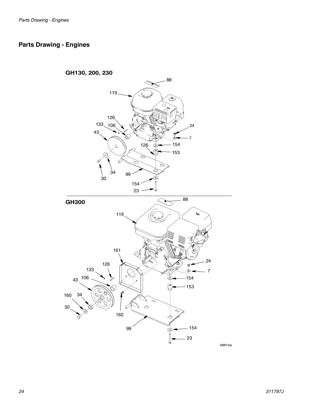 Graco Inc 311797J important safety instructions Parts Drawing Engines 