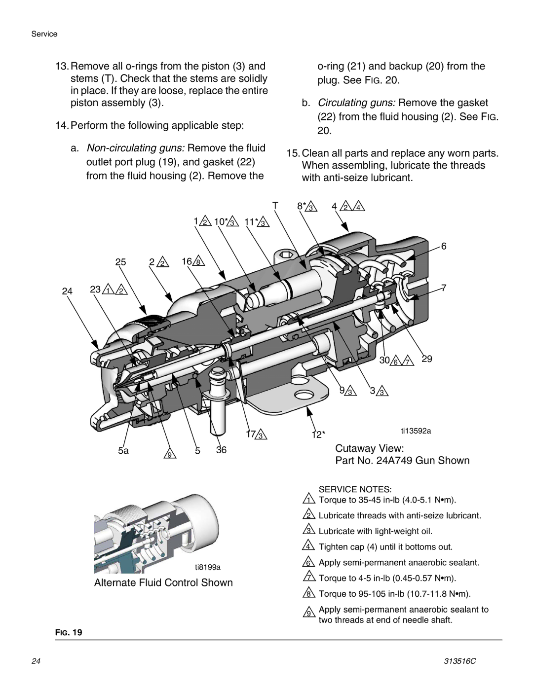 Graco Inc 313516C important safety instructions Alternate Fluid Control Shown 