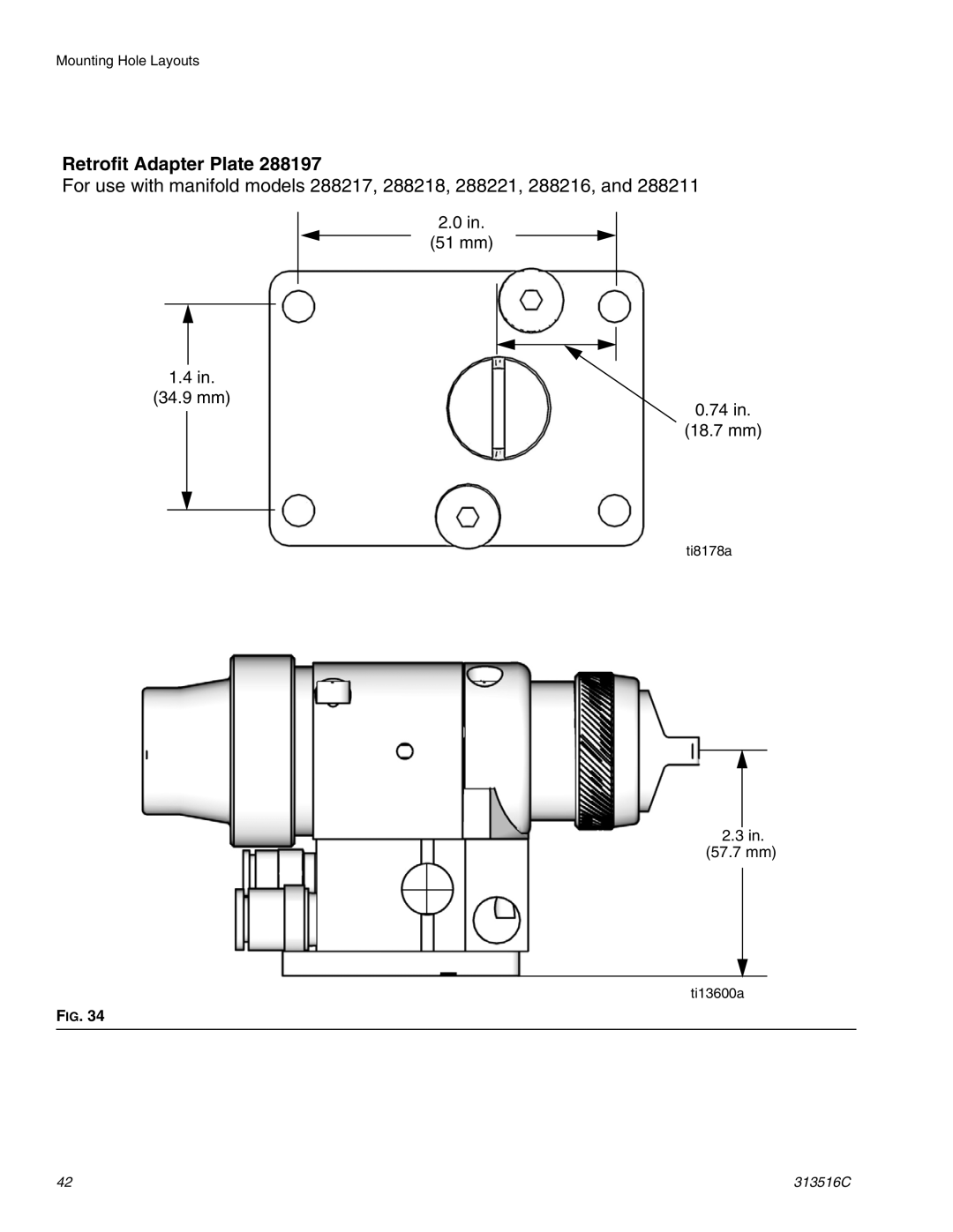 Graco Inc 313516C important safety instructions Retrofit Adapter Plate 