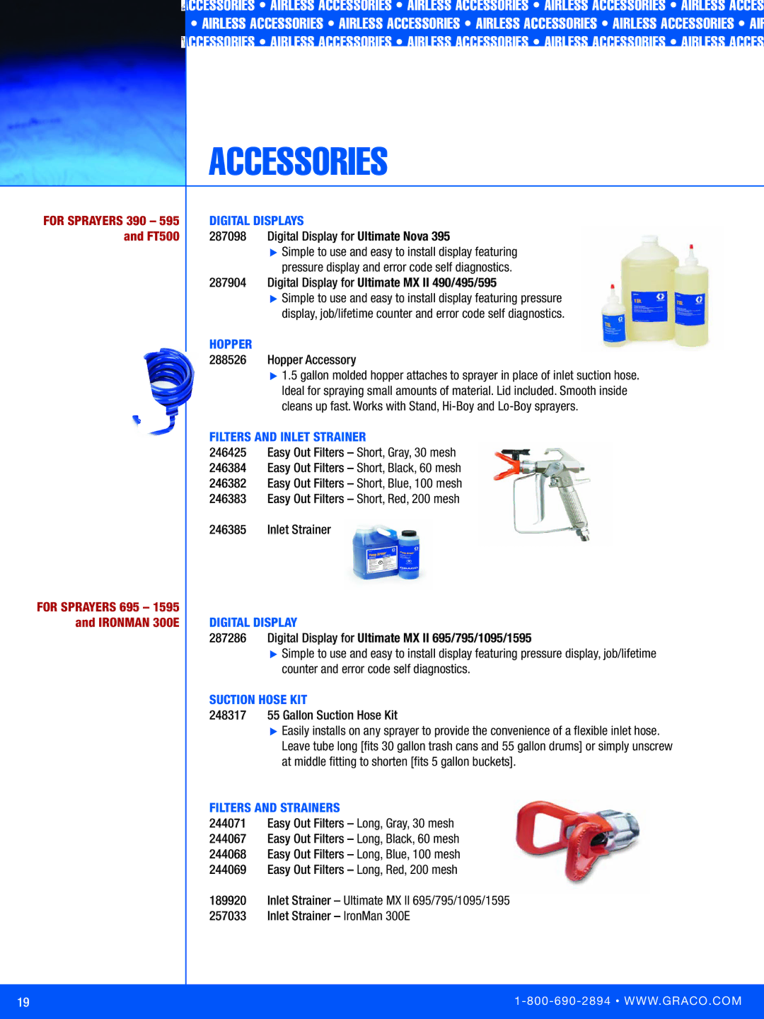 Graco Inc FT500 Digital Display for Ultimate Nova, Pressure display and error code self diagnostics, Hopper Accessory 