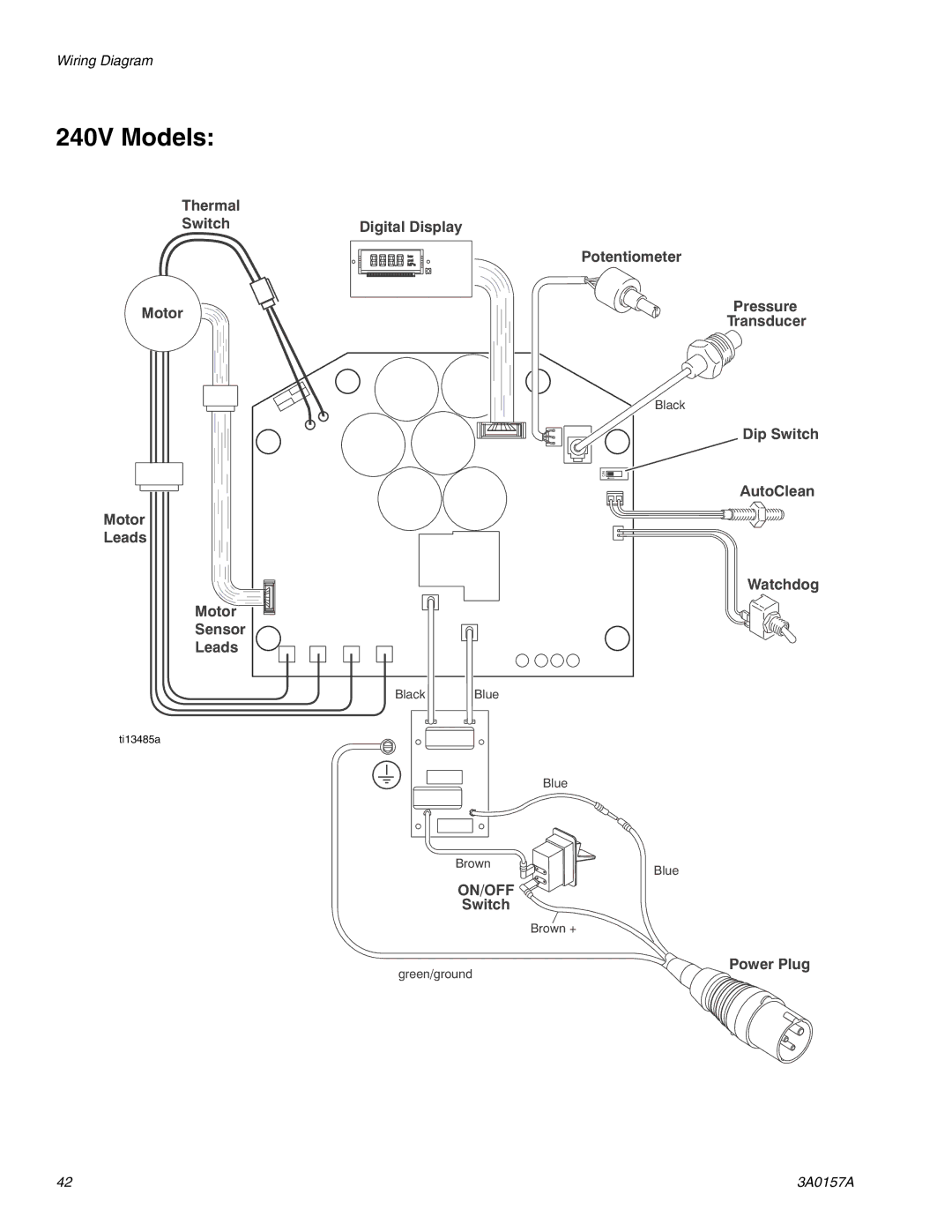 Graco Inc 3A0157A, 695 Premium Hi-Boy, 795 Premium Hi-Boy, 1095 Premium Hi-Boy, 1595 Premium Hi-Boy 240V Models 