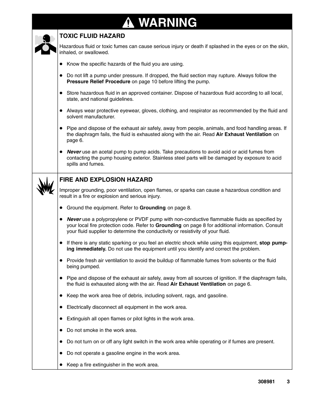 Graco Inc D 5 5, 716, D 5 D, D 5 B, D 5 E, D 5 A, D 5 3, D 5 C, D 5 4 important safety instructions Toxic Fluid Hazard 