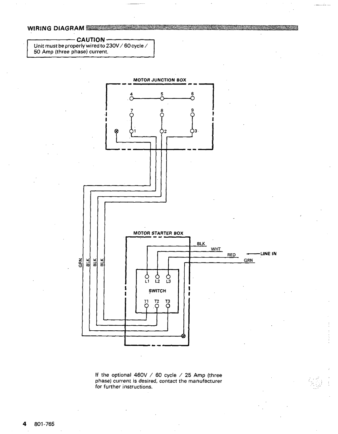 Graco Inc 801-765, 800-076, 1020E manual Wiring Diagram 