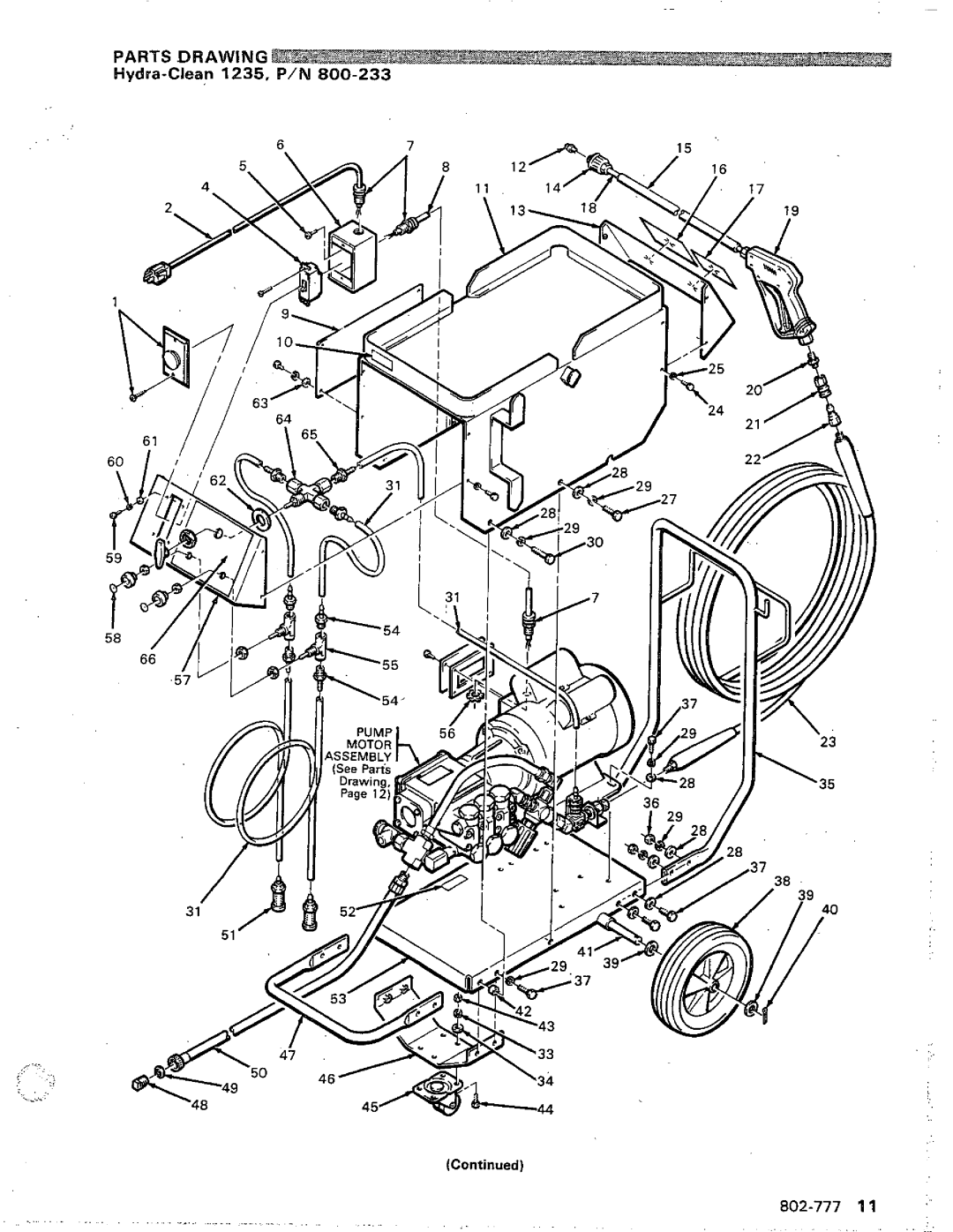 Graco Inc 802-777, 800-233 manual Parts Drawing 