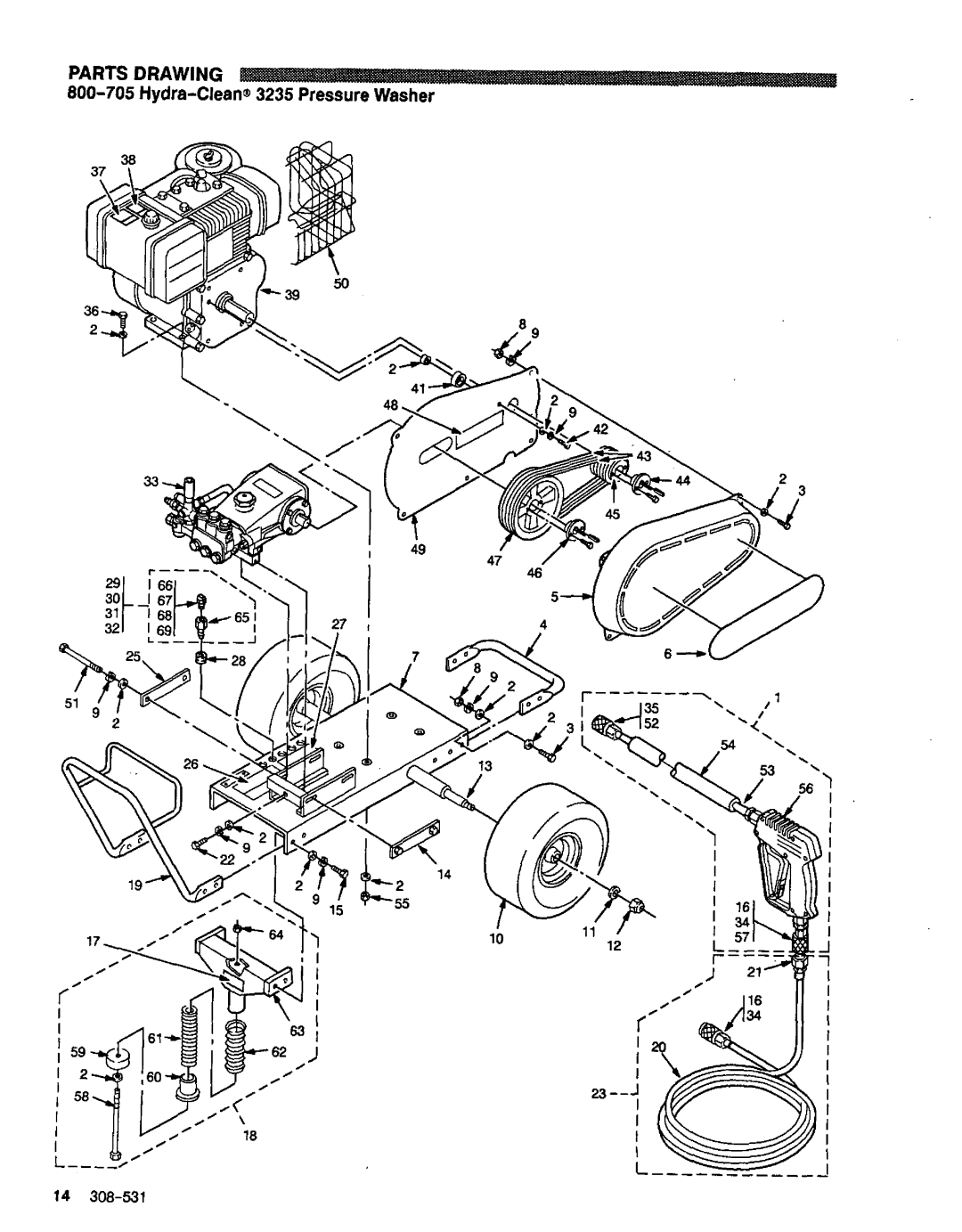 Graco Inc 308-531, 800-703, 800-701, 800-702, 800-704, 3235, 2545 manual 800-705Hydra-Clea 