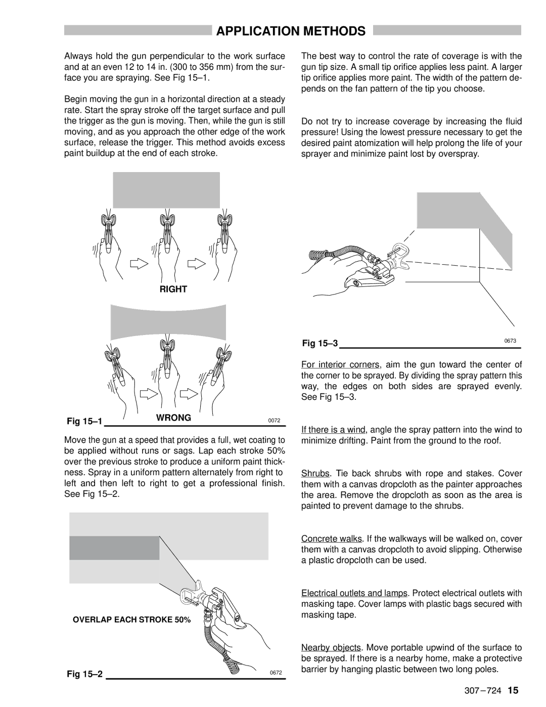 Graco Inc EM390 instruction manual Application Methods, Right Wrong 