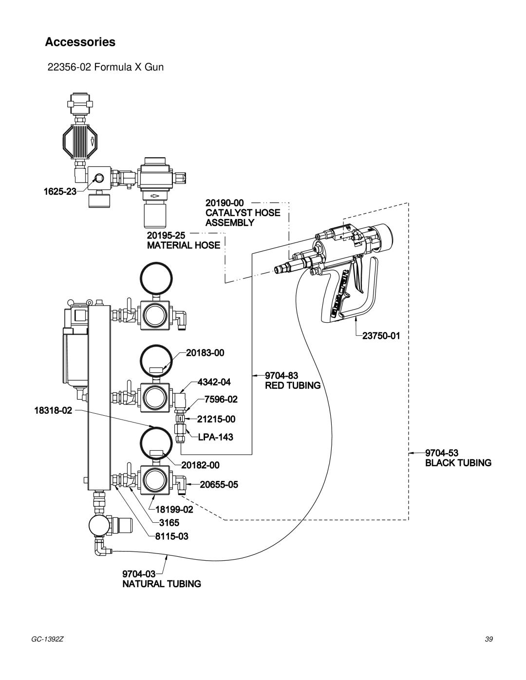 Graco Inc GC-1392 Z important safety instructions Formula X Gun 