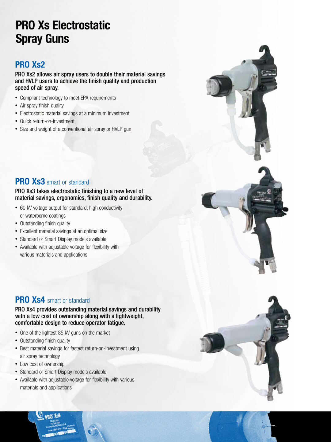 Graco Inc Xs WB manual PRO Xs Electrostatic Spray Guns, PRO Xs2 