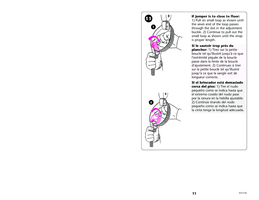 Graco 16552-5-02, IS8731 manual If jumper is to close to floor 