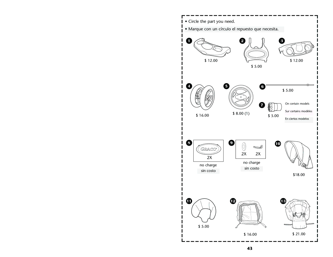 Graco ISPA001AC manual $ 8.00 