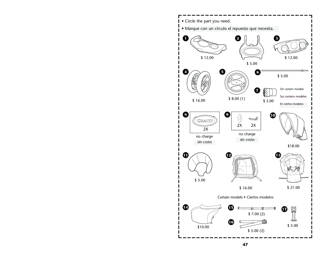 Graco ISPA001AE manual $ 8.00 