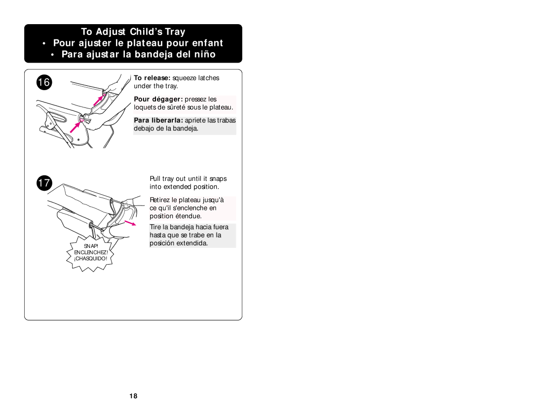 Graco ISPA008AA manual Snap Enclenchez ¡CHASQUIDO 