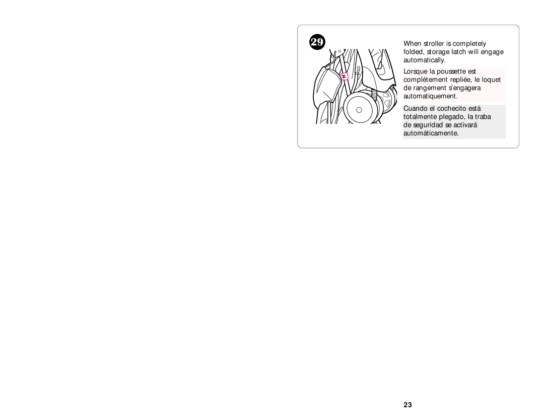 Graco ISPA060AA manual When stroller is completely 