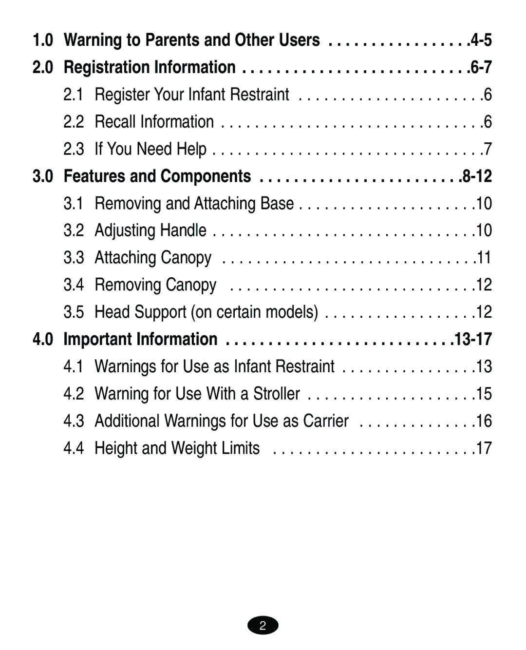 Graco ISPA063AA manual Important Information 