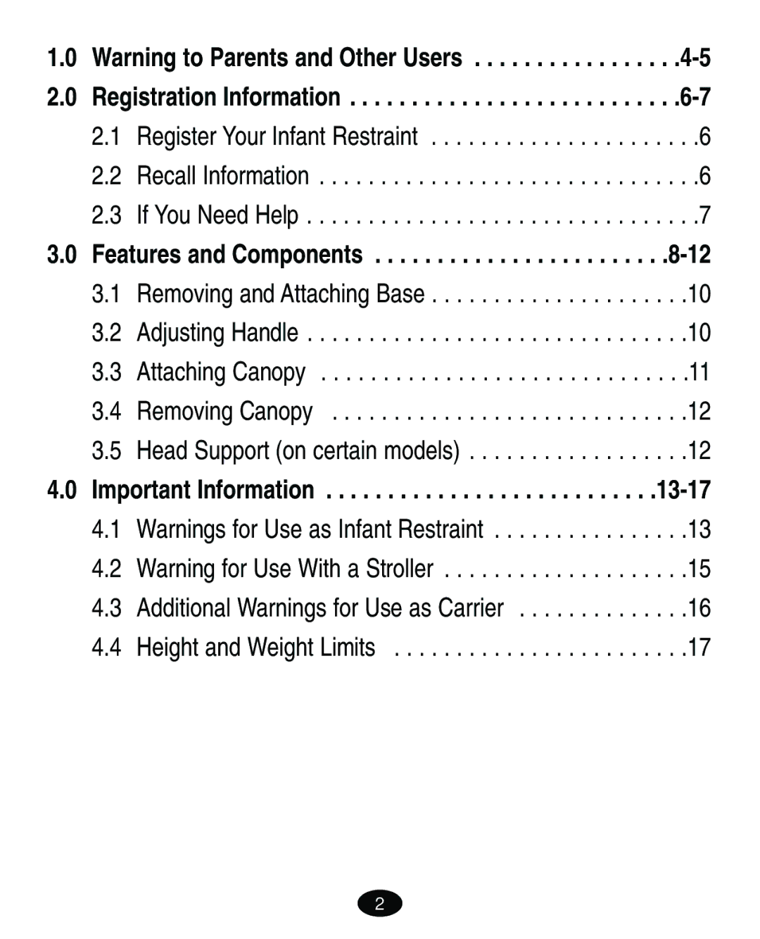 Graco ISPA067AA manual Important Information 