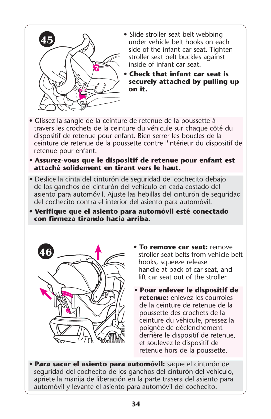 Graco ISPA067AH owner manual On IT, Attachïasolidement EN Tirant Vers LE HAUT, Conofirmezamtirandoahaciacarriba 