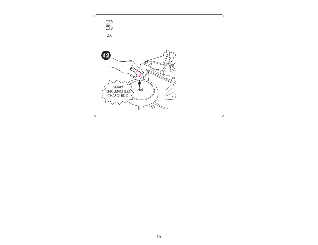 Graco ISPA083AD manual Snap Enclenchez ¡CHASQUIDO 