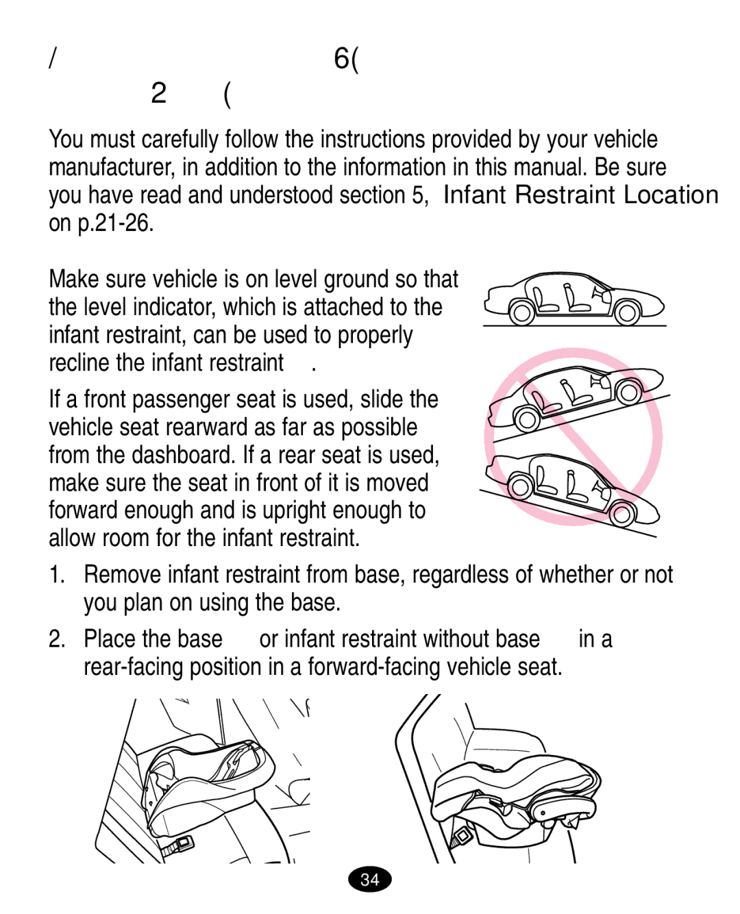 Graco ISPA108AA manual  , Installing the Infant Restraint/Base Using Vehicle Belt 