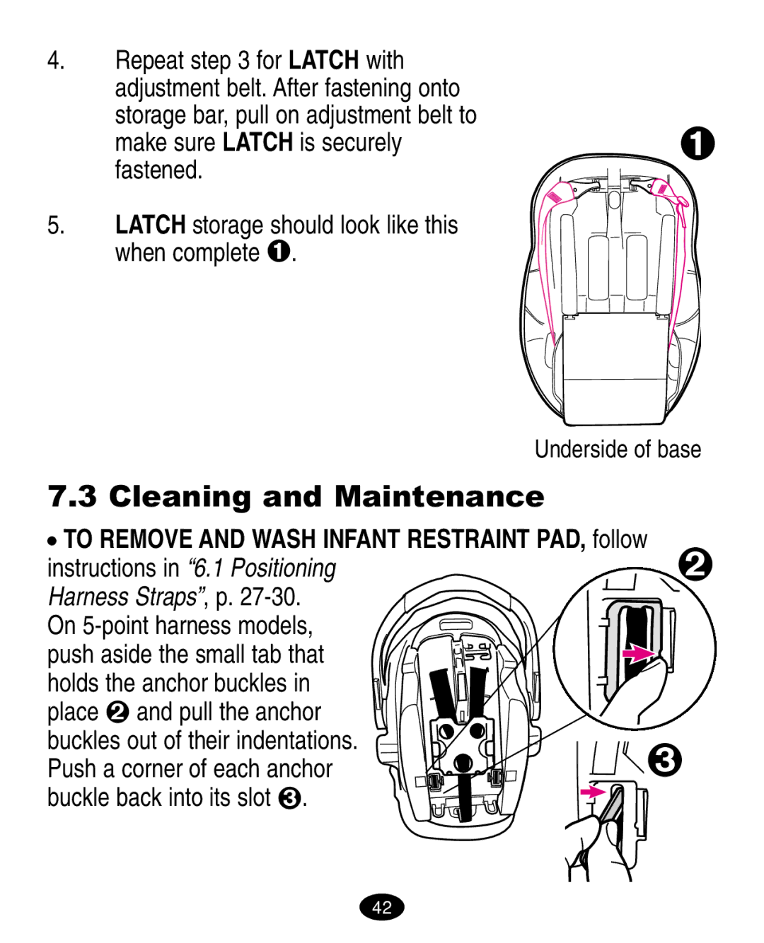 Graco ISPA108AA manual Cleaning and Maintenance, Instructions in 6.1 Positioning 