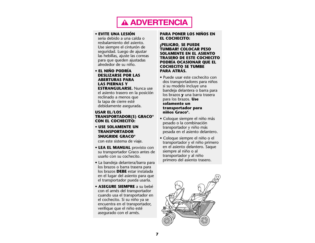 Graco ISPA109AB manual Evite UNA Lesión 