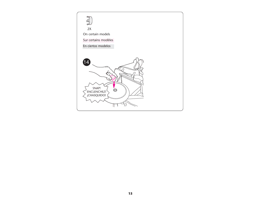 Graco ISPA109AC manual On certain models Sur certains modèles En ciertos modelos 