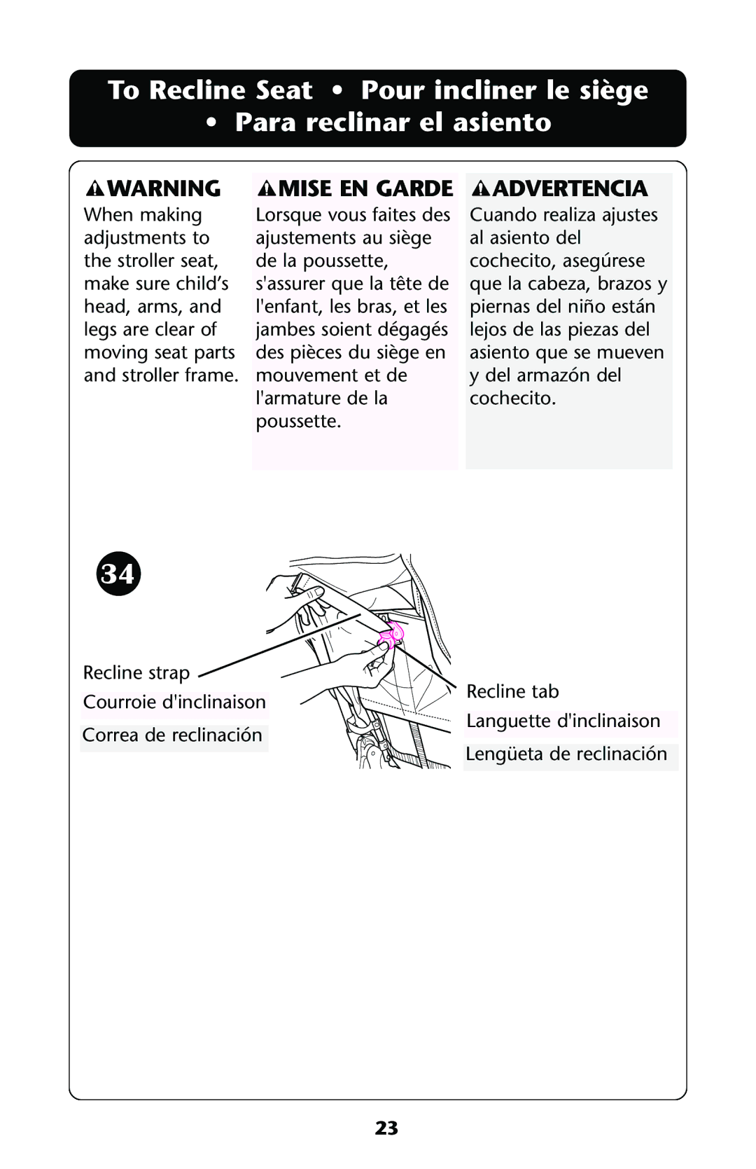 Graco ISPA113AA owner manual Mise EN Garde Advertencia 