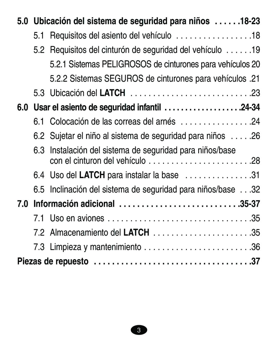 Graco ISPA118AC manual Instalación del sistema de seguridad para niños/base, Ubicación del sistema de seguridad para niños 