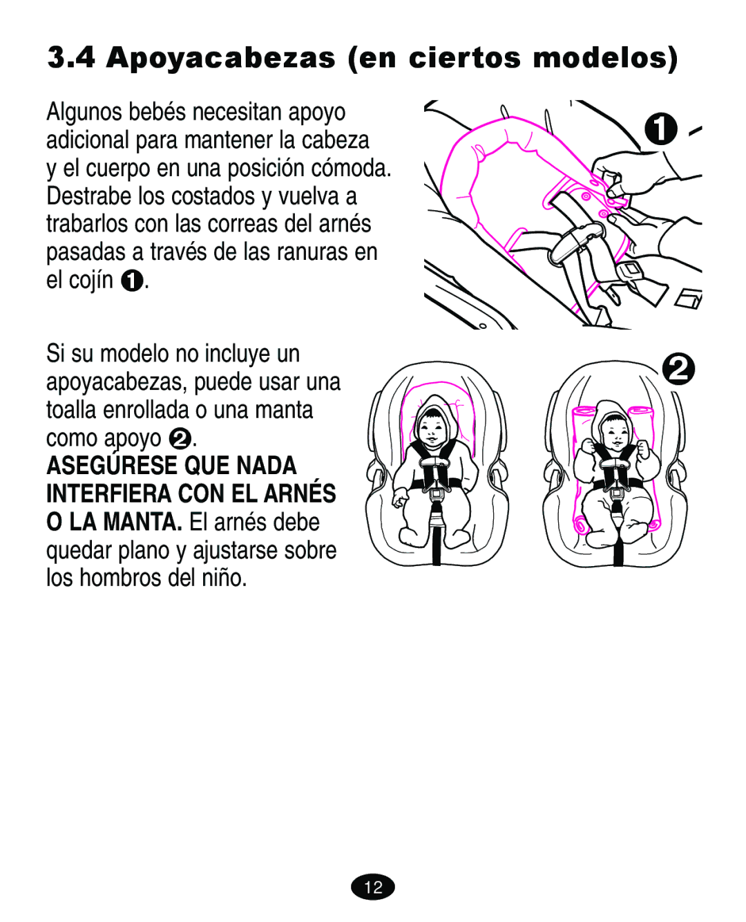 Graco ISPA118AC manual Apoyacabezas en ciertos modelos 