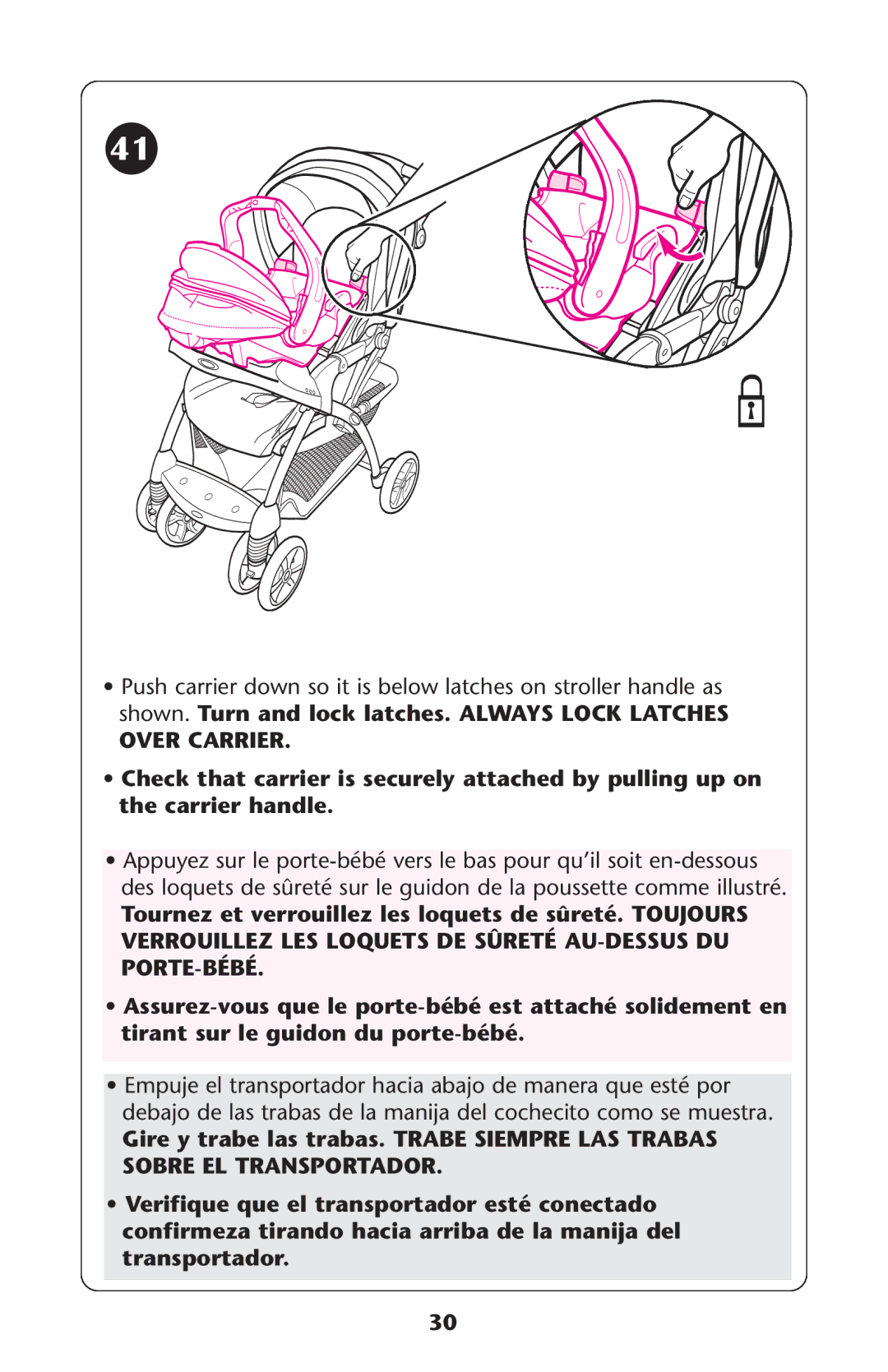 Graco ISPA135AB manual Over Carrier 